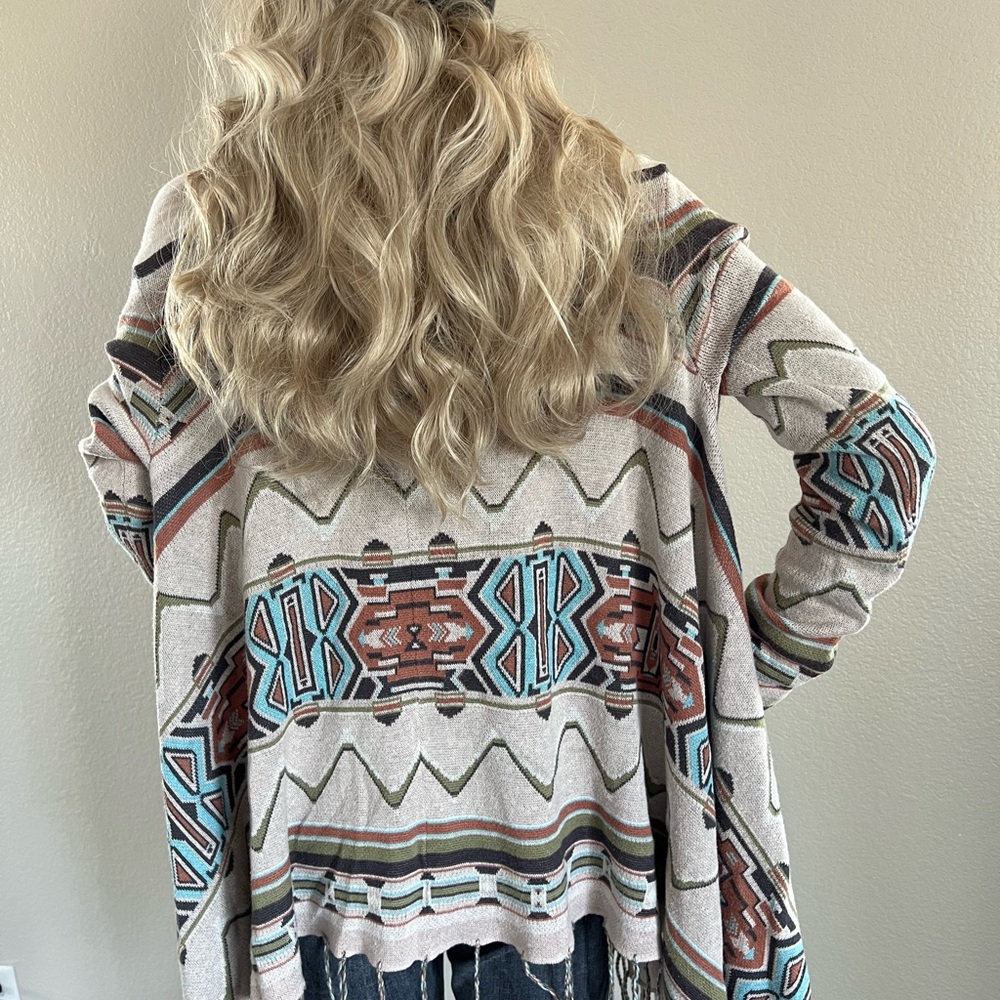 Billabong Women’s Sweater Shrug Kimono Long Cardigan Size Medium